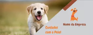 Banner de Pet Shop com Foto de Cachorro para Editar Online