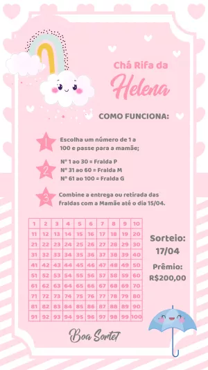 Baby Shower Raffle – Static – Gley Leobas