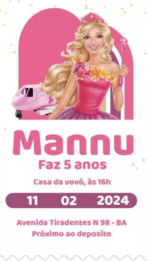Invitación de cumpleaños Princesas – Estático – Gisele