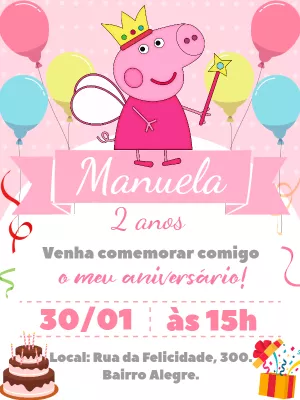 Invitación de cumpleaños Princesas – Estático – Bella Liz Convites