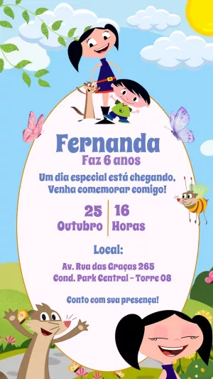 Convite de Aniversário O Show da Luna para Editar Online