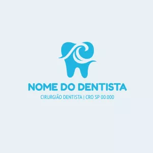 Logotipo Editável para Dentista com Símbolo de Onda para Criar