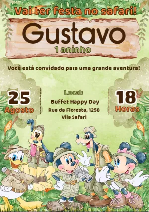 Safari Birthday Invitation – Static – Adriana Lima