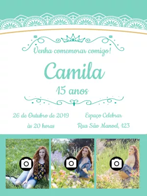 Quinceañera Invitation – Static – Wolf Designer