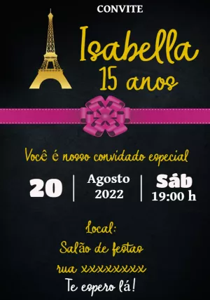 Quinceañera Invitation – Static – Convites Personalizados