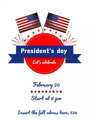 President's Day Patriotic Post Template to Edit Online