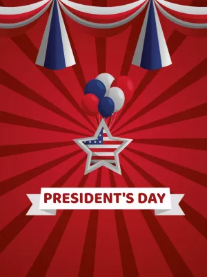 President's Day Patriotic Post Template to Edit Online