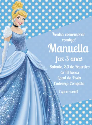 Invito di compleanno Principesse – Statico – Decore Arte