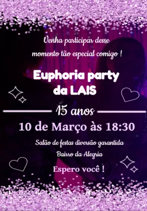 Quinceañera Invitation – Static – Convites Personalizados