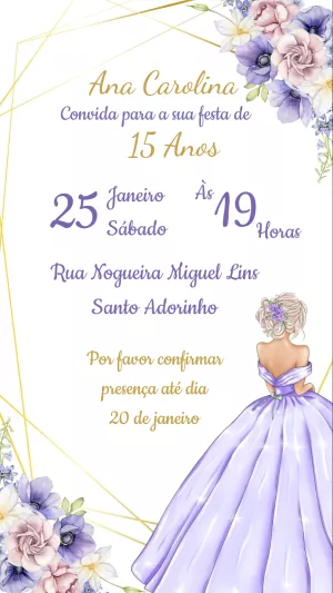 Quinceañera Invitation – Static – Josy
