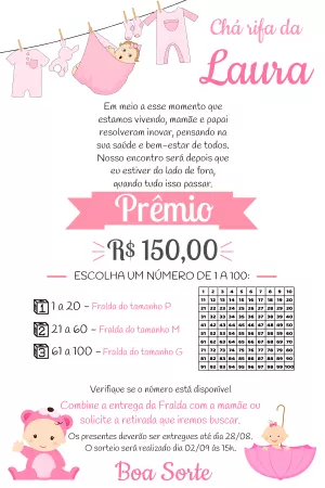 Baby Shower Raffle – Static – Pedro Henrique
