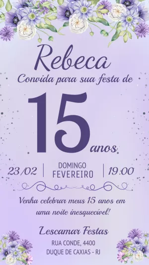 Invitación de XV años – Estático – Heliene Designer