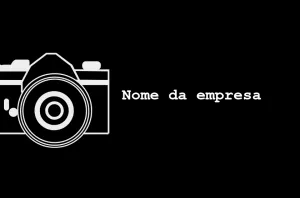 Cartão de Visita Fotógrafo com Câmera para Editar Online