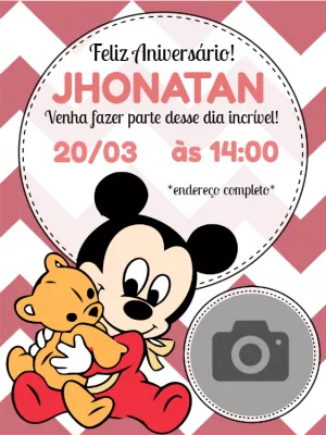 Mickey Mouse Birthday Invitation – Static – Wolf Designer