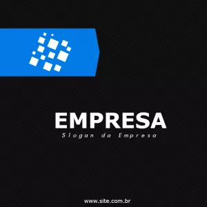 Post Corporativo Abstrato com Logo para Editar Online