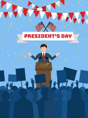 President's Day Celebration Post to Edit Online