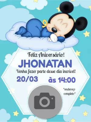 Mickey Mouse Birthday Invitation – Static – Wolf Designer