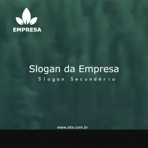 Post Corporativo com Folha para Editar Online
