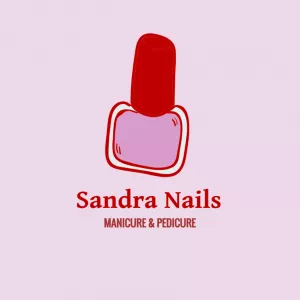 Logo Editável de Manicure com Esmalte para Personalizar