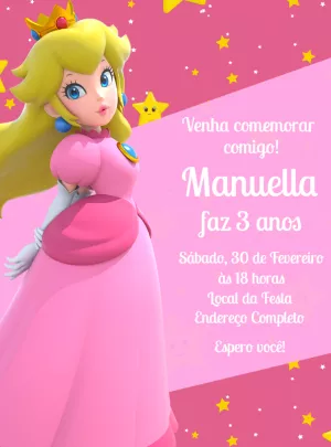 Invitación de cumpleaños Princesas – Estático – Decore Arte