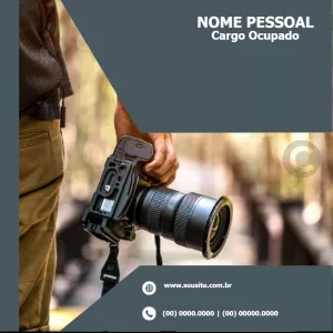 Post para Divulgação de Fotógrafo Editável Online