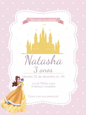 Invito di compleanno Principesse – Statico – Jonathan Fiuza