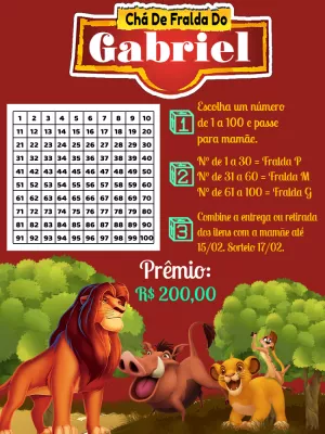 Babyparty-Tombola – Statisch – Pedro Henrique