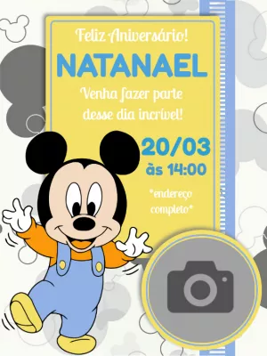 Mickey Mouse Birthday Invitation – Static – Wolf Designer