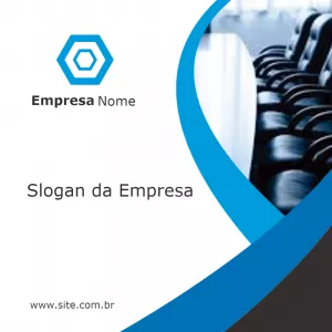 Post Empresarial Abstrato com Logo para Editar Online