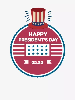President's Day Post with Patriotic Design to Edit Online