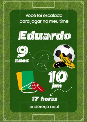 Soccer Birthday Invitation – Static – D.Couto