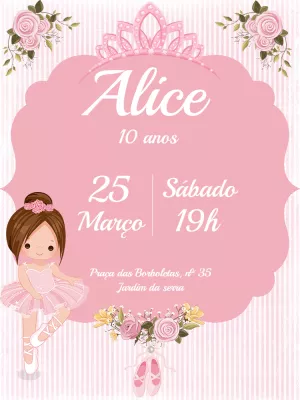 Invitación de cumpleaños Princesas – Estático – Mimo Digital