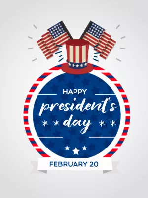 President's Day Post with Patriotic Elements to Edit Online