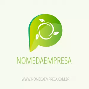 Logo Natureza Editável com Folhas para Sua Empresa Criar Online