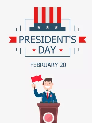 Patriotic President's Day Post Template to Edit Online