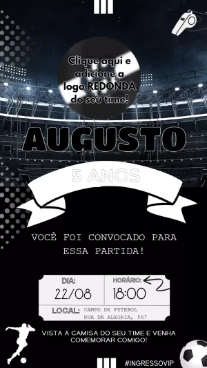 Soccer Birthday Invitation – Static – Felicity Artes