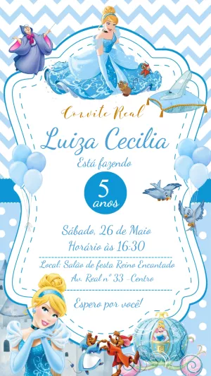 Invito di compleanno Principesse – Statico – Laiane