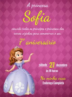 Invitación de cumpleaños Princesas – Estático – Jonathan Fiuza