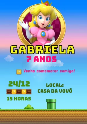 Invitación de cumpleaños Princesas – Estático – Baby Convites
