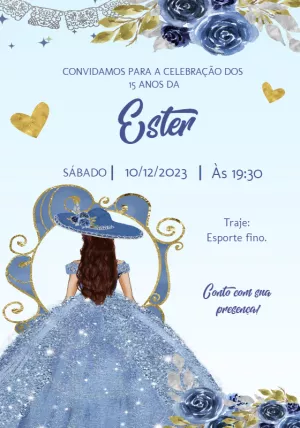Quinceañera Invitation – Static – Convites Personalizados