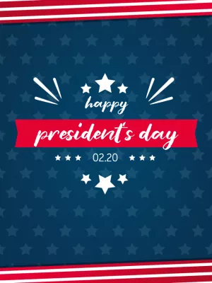 Editable President's Day Template with Patriotic Design