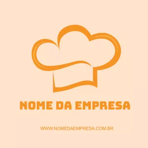 Logotipo de Alimentação com Chapéu de Chef para Editar Online