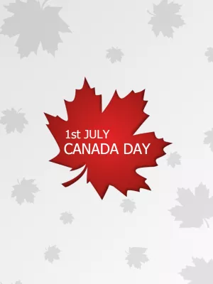 Canada Day Post with Maple Leaf Design to Edit Online