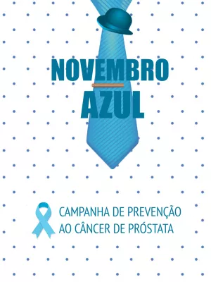 Post Novembro Azul: Arte com Gravata para Editar Online