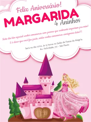 Invitación de cumpleaños Princesas – Estático – Wolf Designer