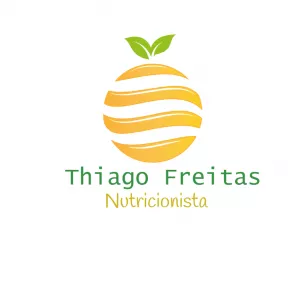 Logo Nutricionista Editável Online com Desenho de Fruta