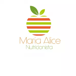 Logo Nutricionista com Maçã para Editar Online
