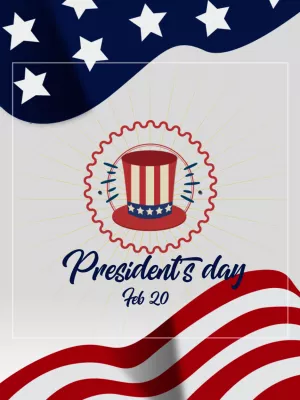 Patriotic President's Day Post Template to Edit Online