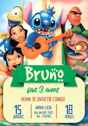 Stitch Birthday Invitation – Static – Jotta