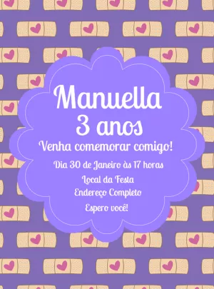 Convite Aniversário Doutora Brinquedos para Editar Online